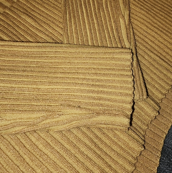 Mustard Yellow Mock Turtleneck Top - Picture 3 of 5